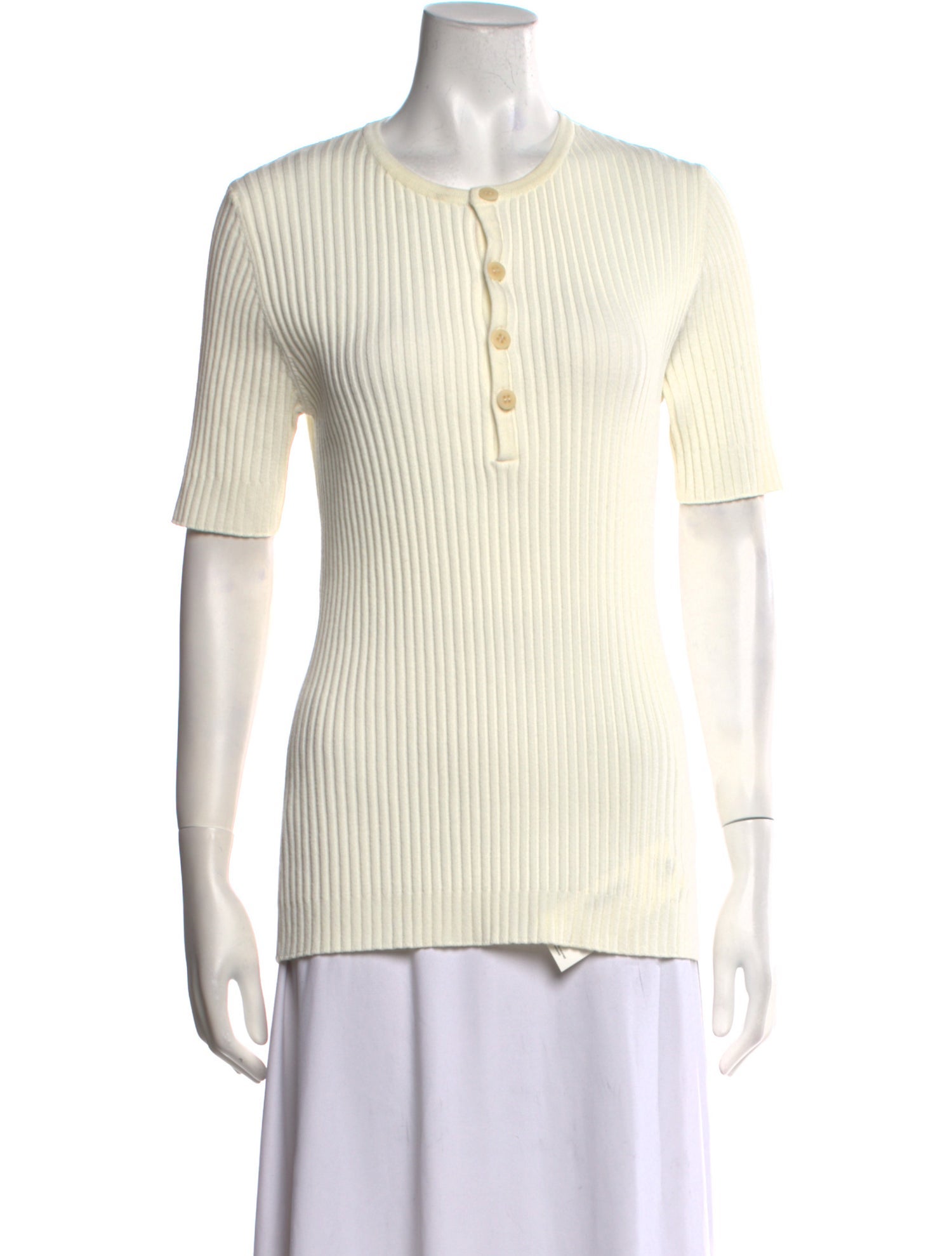 Andrea Adamo Crew Neck Short Sleeve Polo