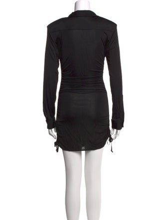 Andrea Adamo V-Neck Mini Dress