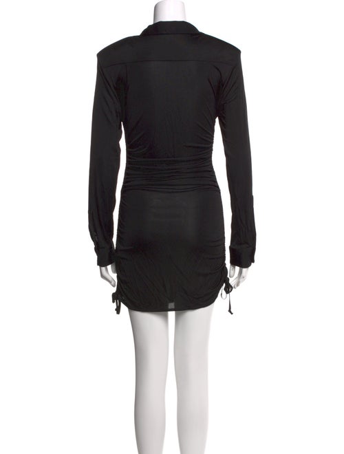 Andrea Adamo V-Neck Mini Dress