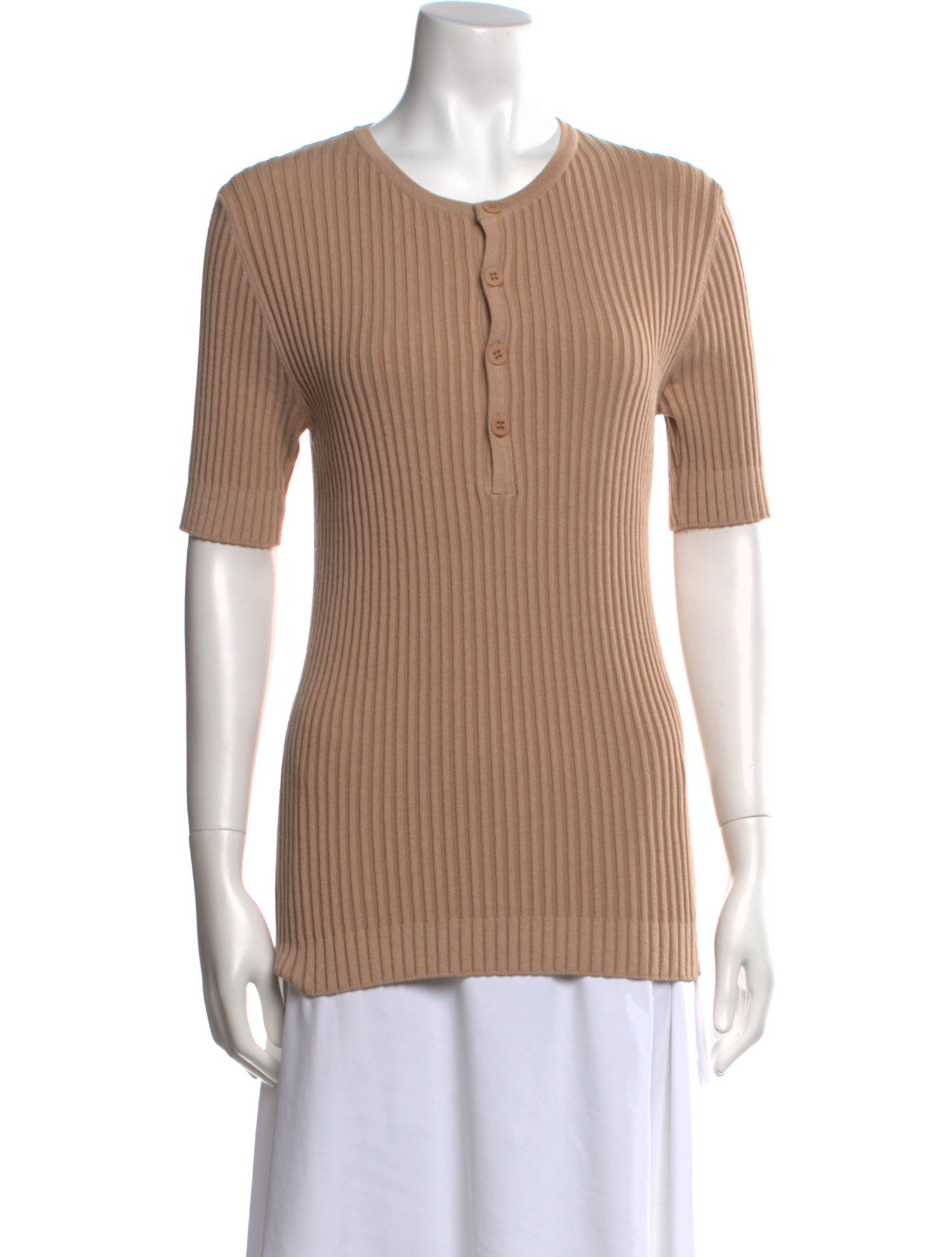 Andrea Adamo Crew Neck Short Sleeve Polo