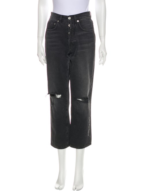 Adaptation Mid-Rise Straight Leg Jeans Grey