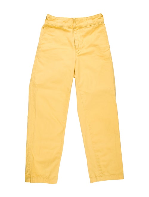 Adaptation Mid-Rise Straight Leg Jeans Yellow