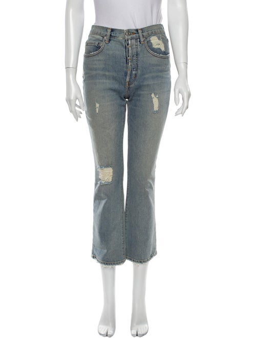 Adaptation High-Rise Straight Leg Jeans Blue