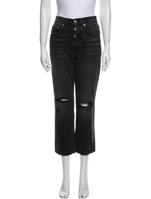 Adaptation Mid-Rise Straight Leg Jeans Grey