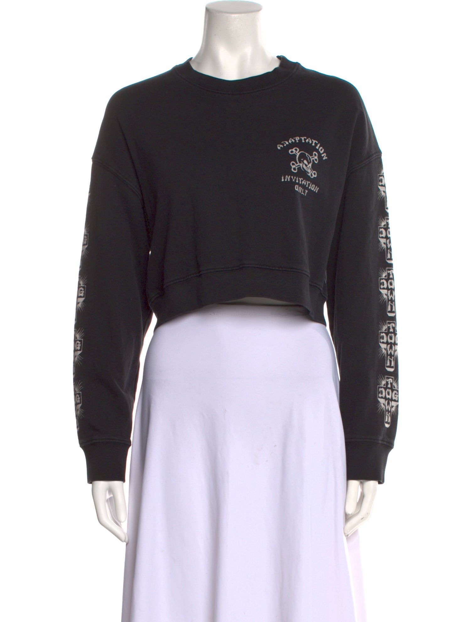 Adaptation Graphic Print Crew Neck Sweater