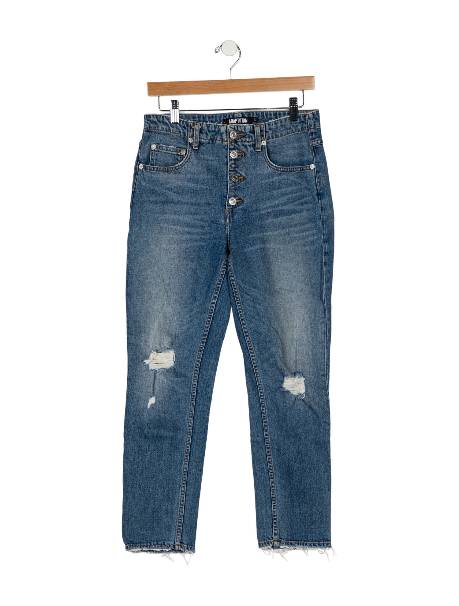 Adaptation High-Rise Straight Leg Jeans