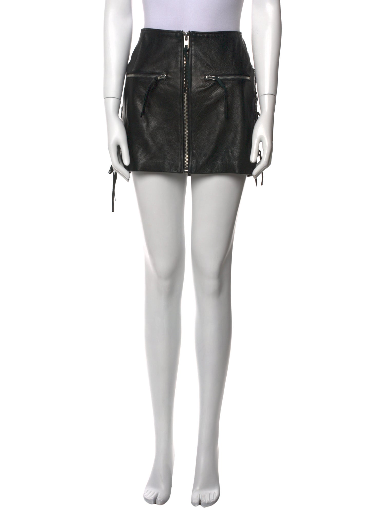 Adaptation Leather Mini Skirt