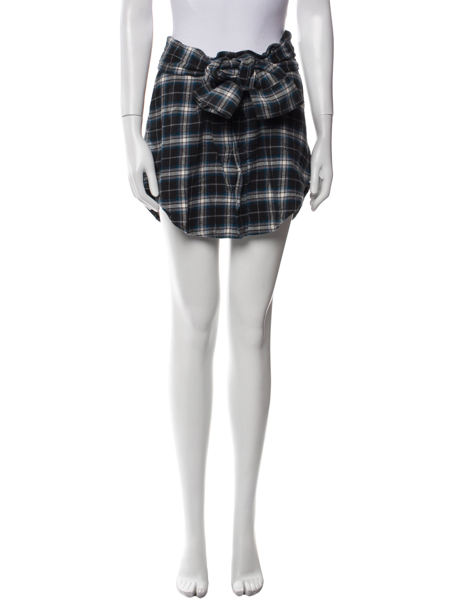 Adaptation Plaid Print Mini Skirt