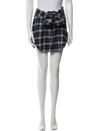 Adaptation Plaid Print Mini Skirt