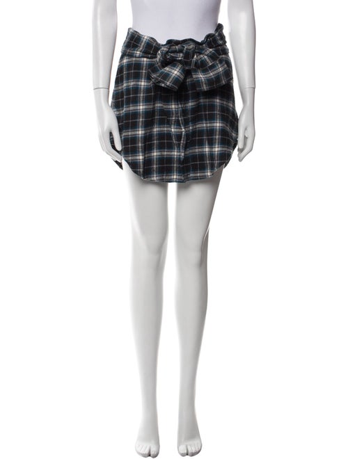 Adaptation Plaid Print Mini Skirt