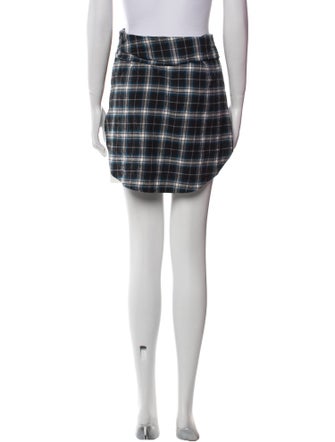 Adaptation Plaid Print Mini Skirt