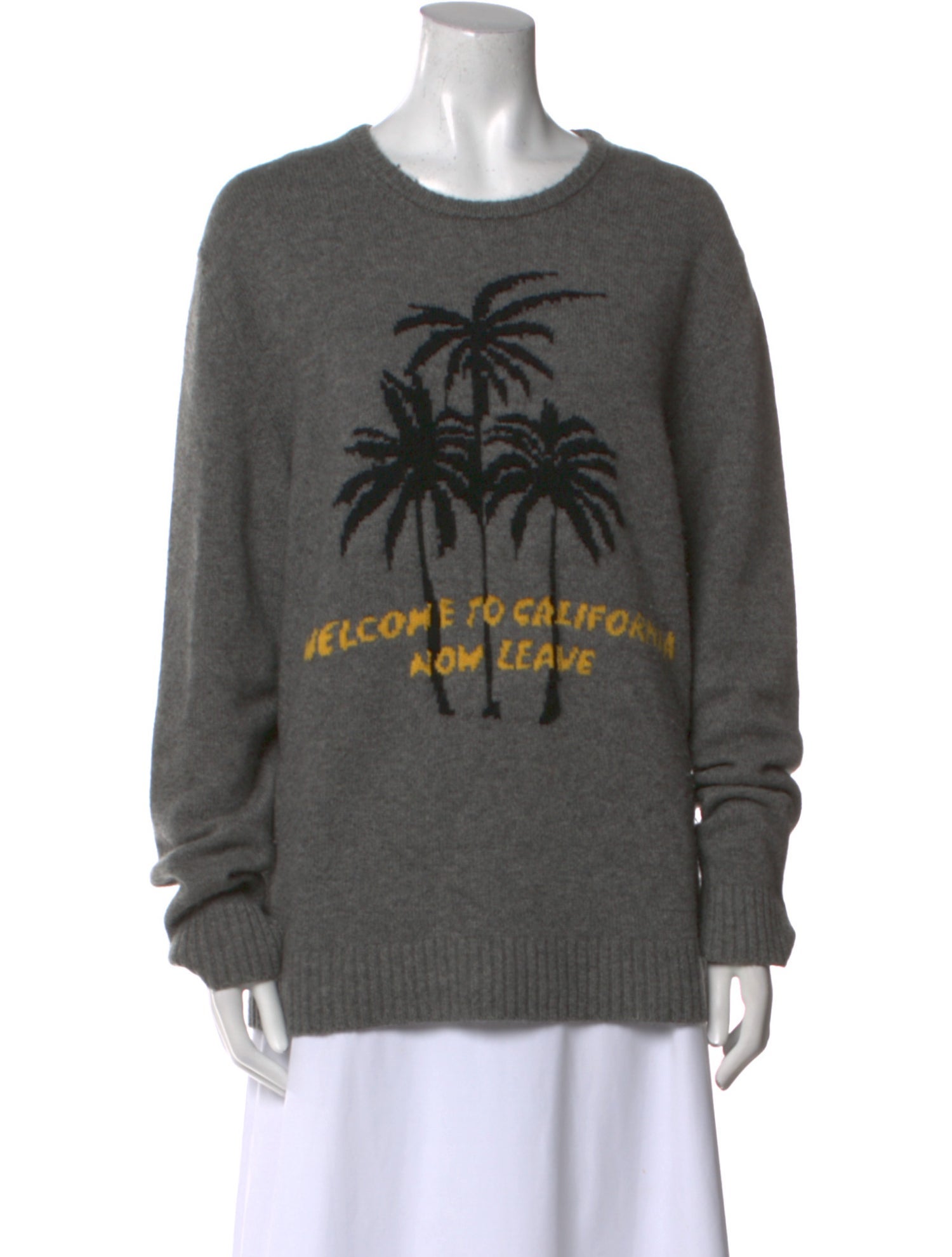 Adaptation Cashmere Graphic Print Sweater