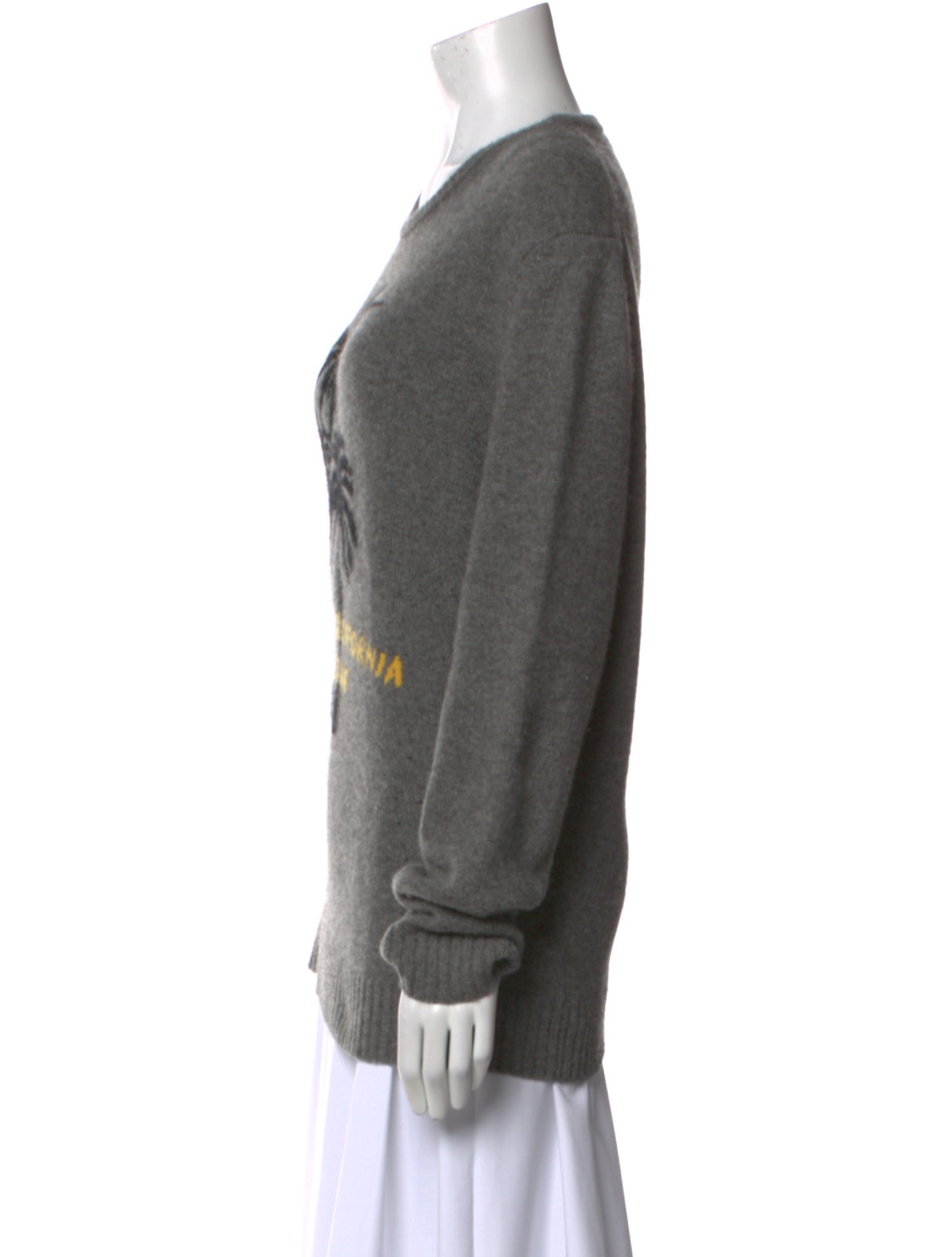 Adaptation Cashmere Graphic Print Sweater