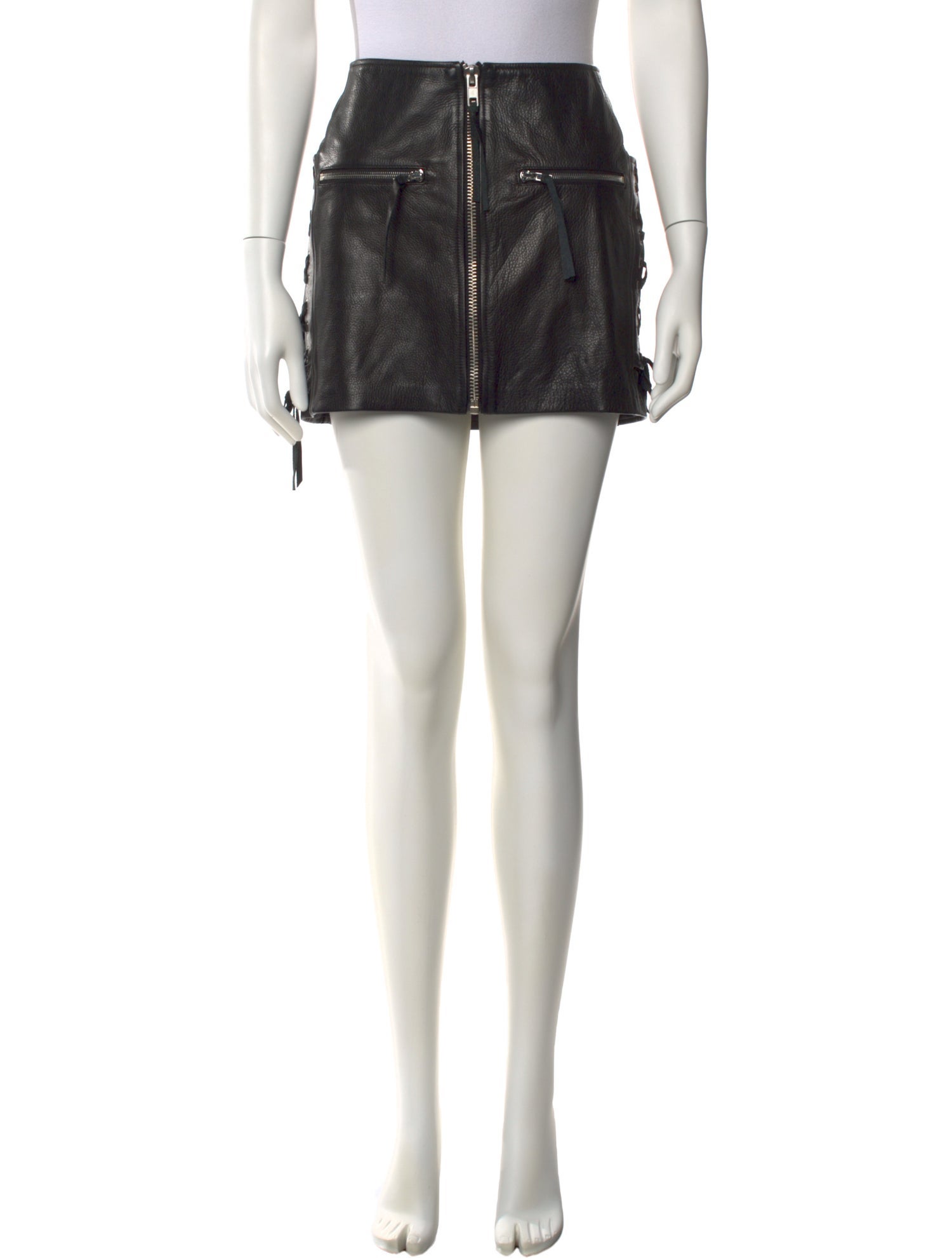 Adaptation Leather Mini Skirt