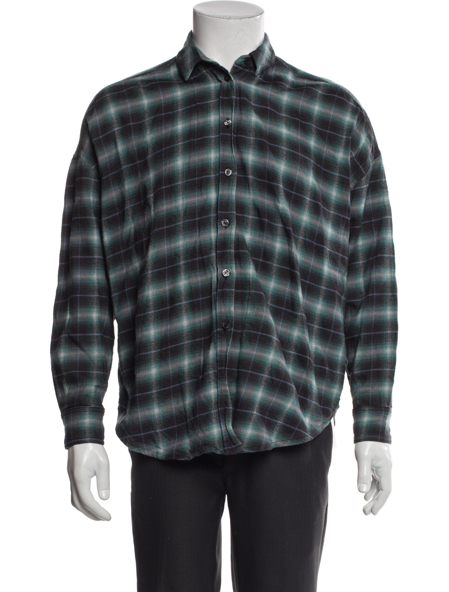 Adaptation Plaid Print Long Sleeve Shirt