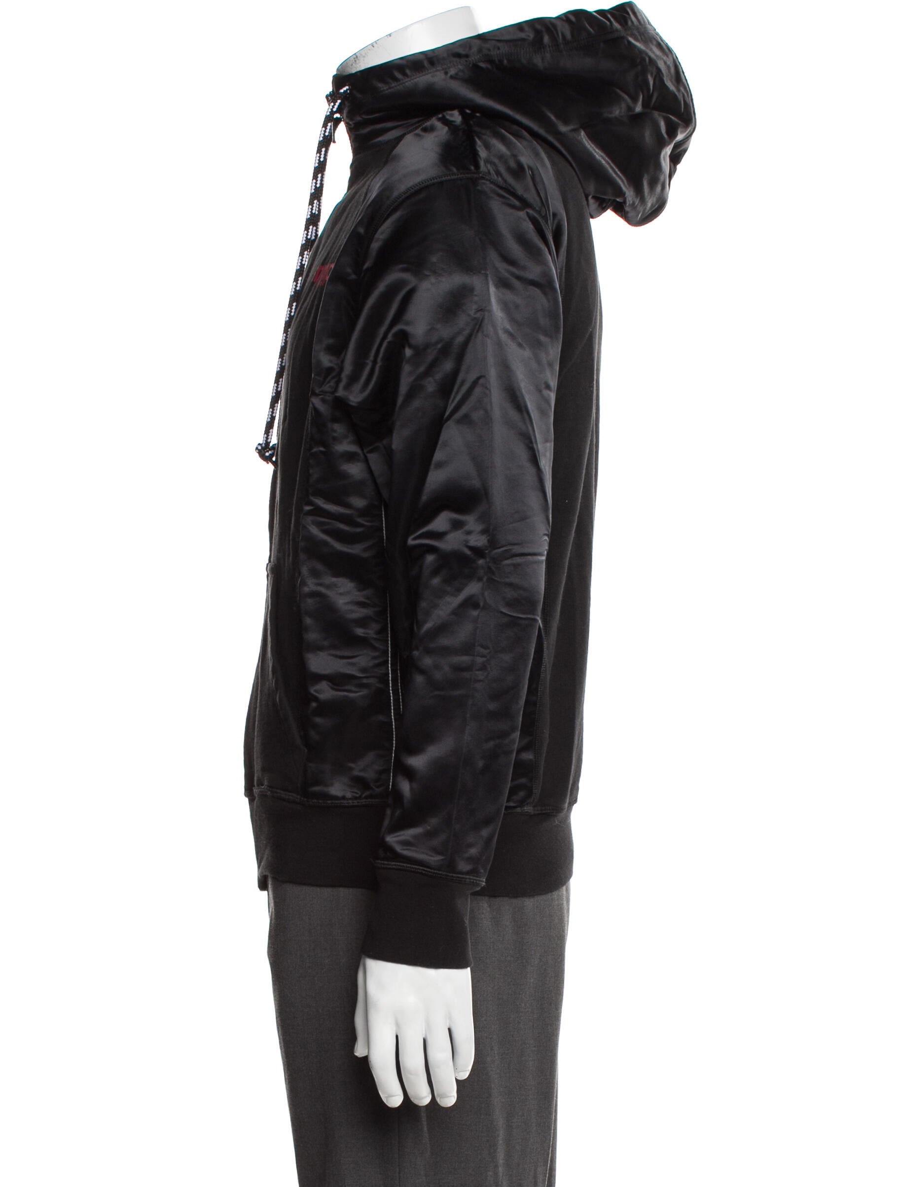 adidas Originals by Alexander Wang Graphic Print Turtleneck Hoodie