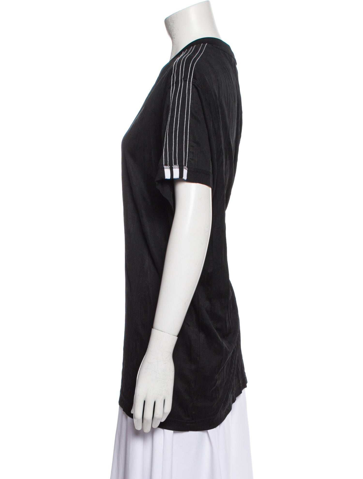 adidas Originals by Alexander Wang Graphic Print V-Neck T-Shirt