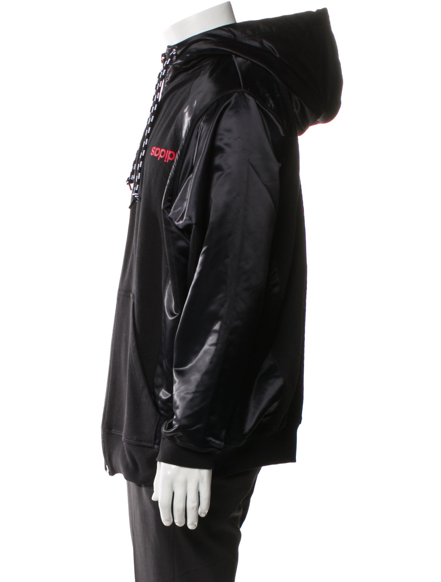 adidas Originals by Alexander Wang Graphic Print Mock Neck Hoodie