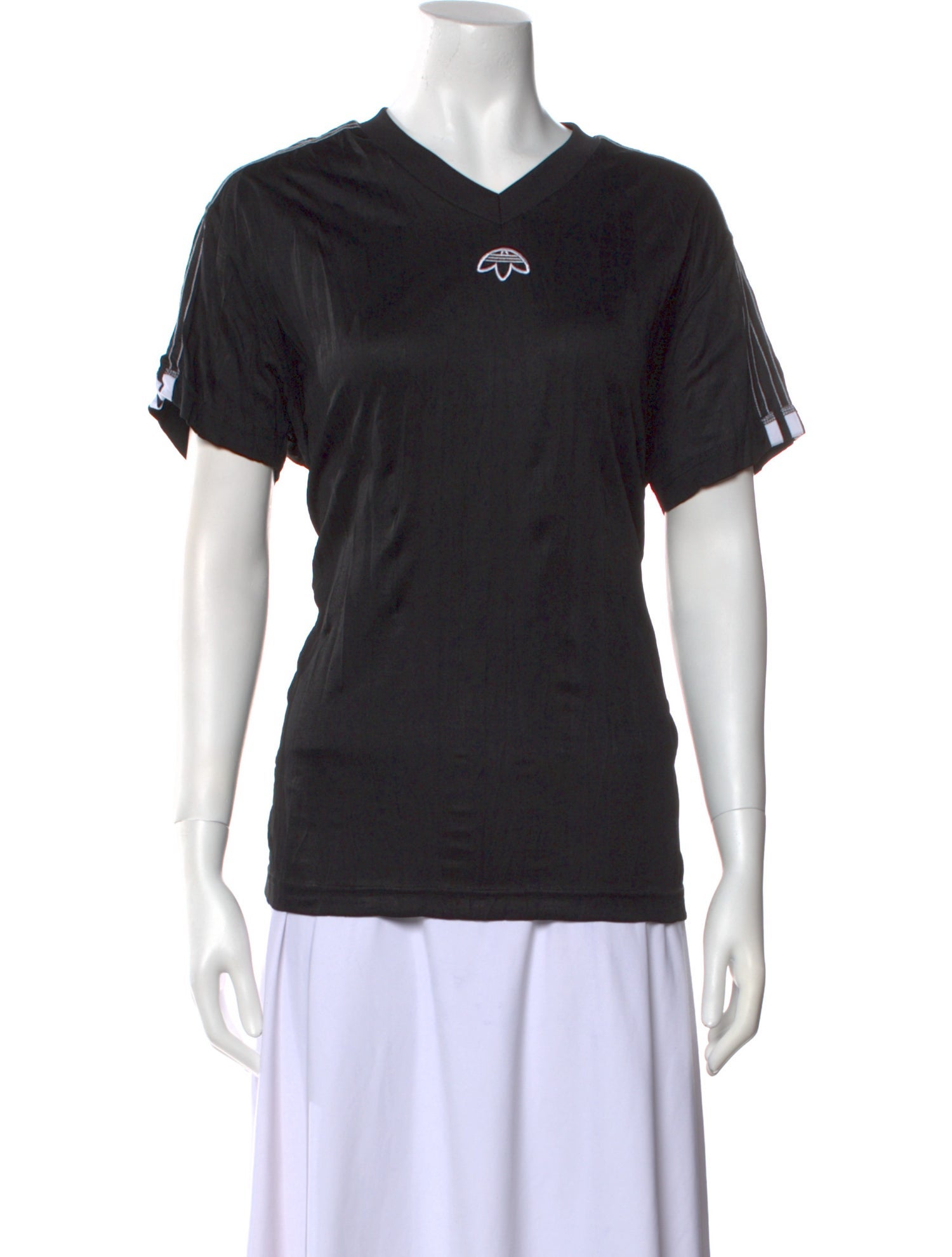 adidas Originals by Alexander Wang Graphic Print V-Neck T-Shirt