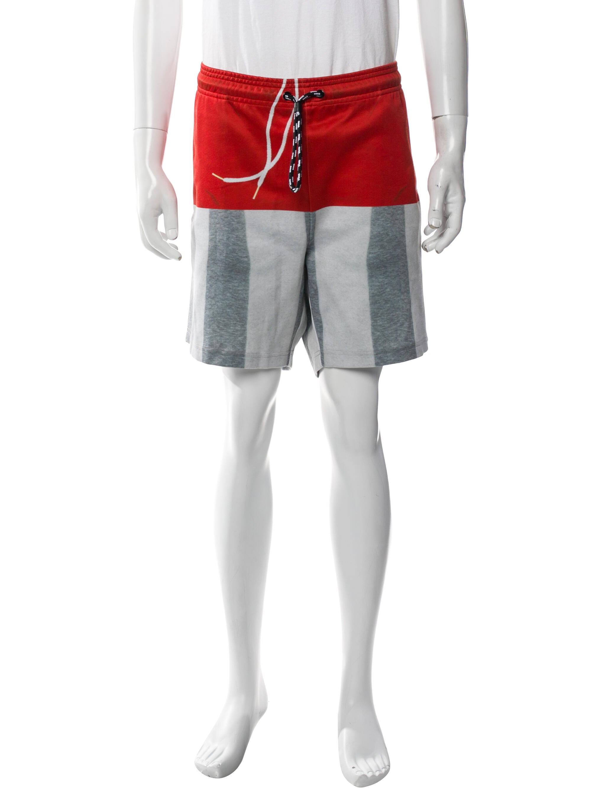 adidas Originals by Alexander Wang Striped Jogger Shorts