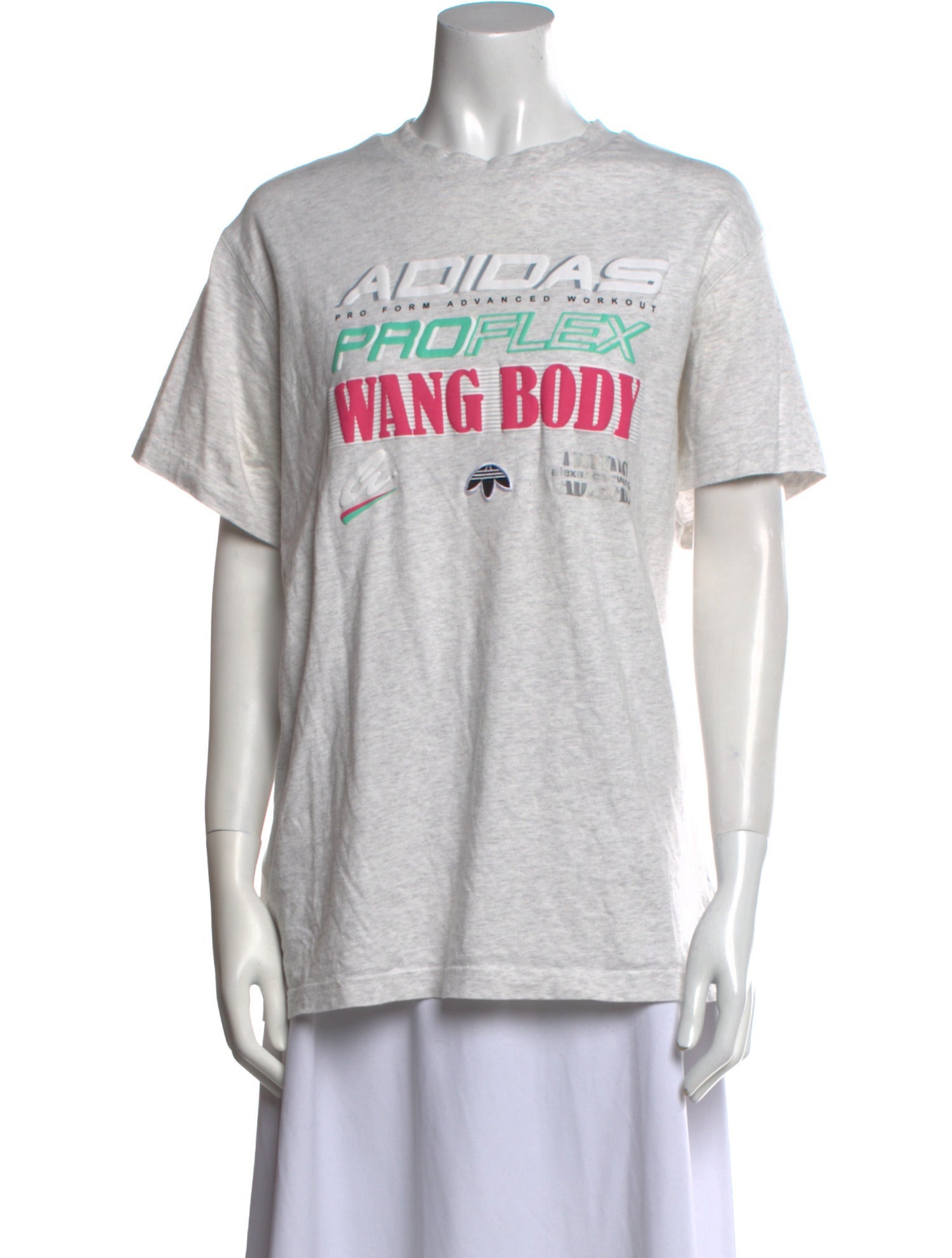 adidas Originals by Alexander Wang Graphic Print Crew Neck T-Shirt