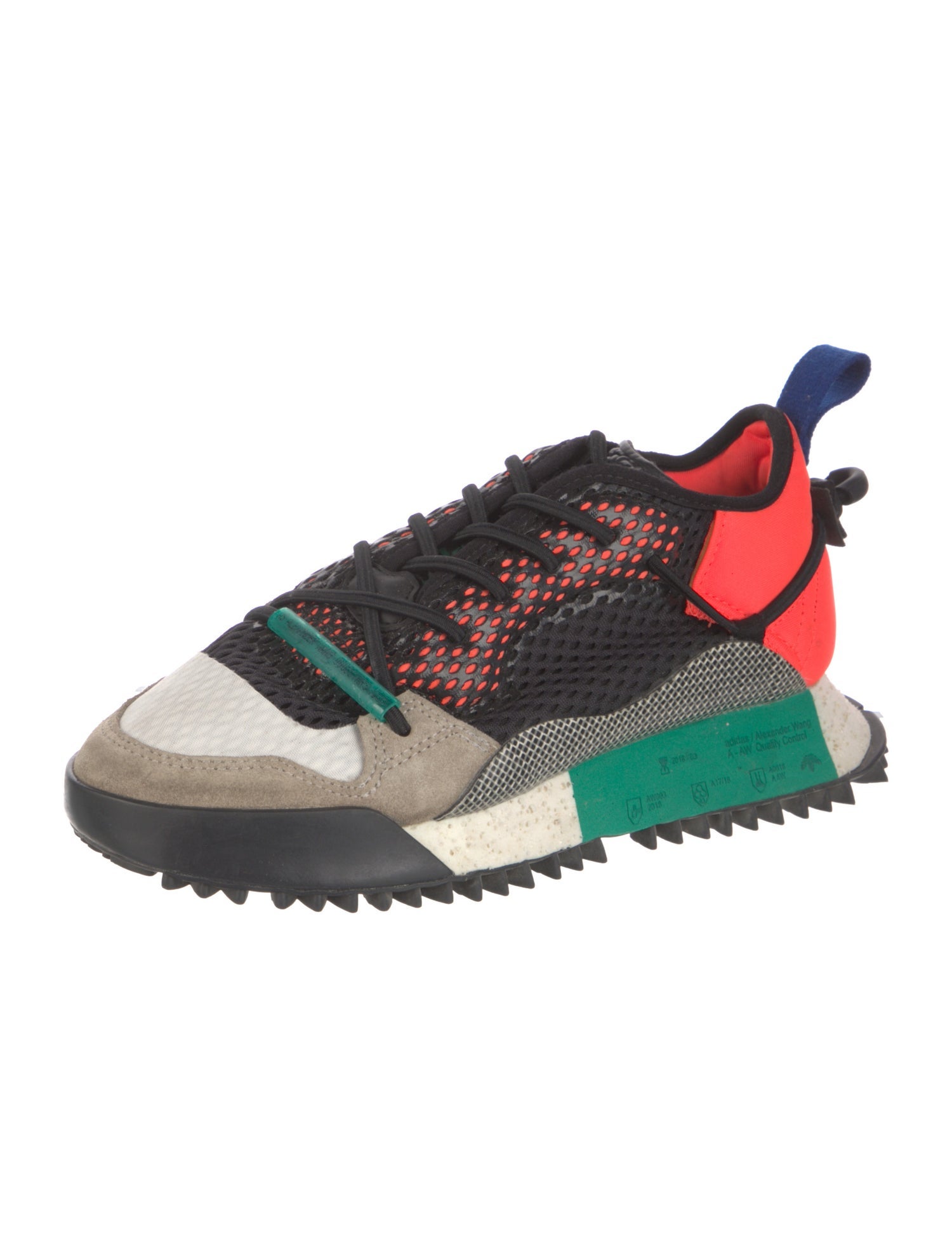 adidas Originals by Alexander Wang Mesh Colorblock Pattern Athletic Sneakers