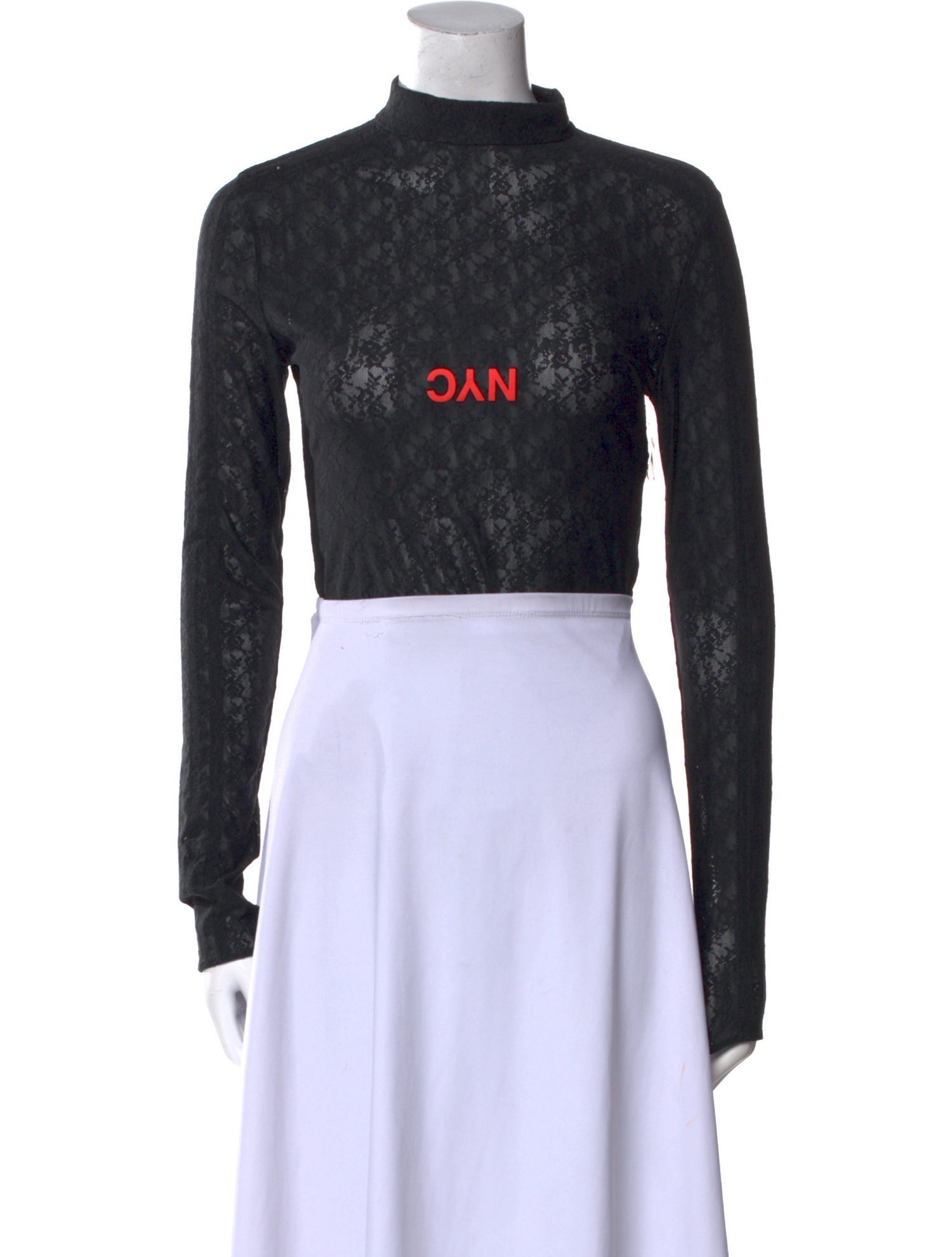 adidas Originals by Alexander Wang Mock Neck Long Sleeve Crop Top w/ Tags