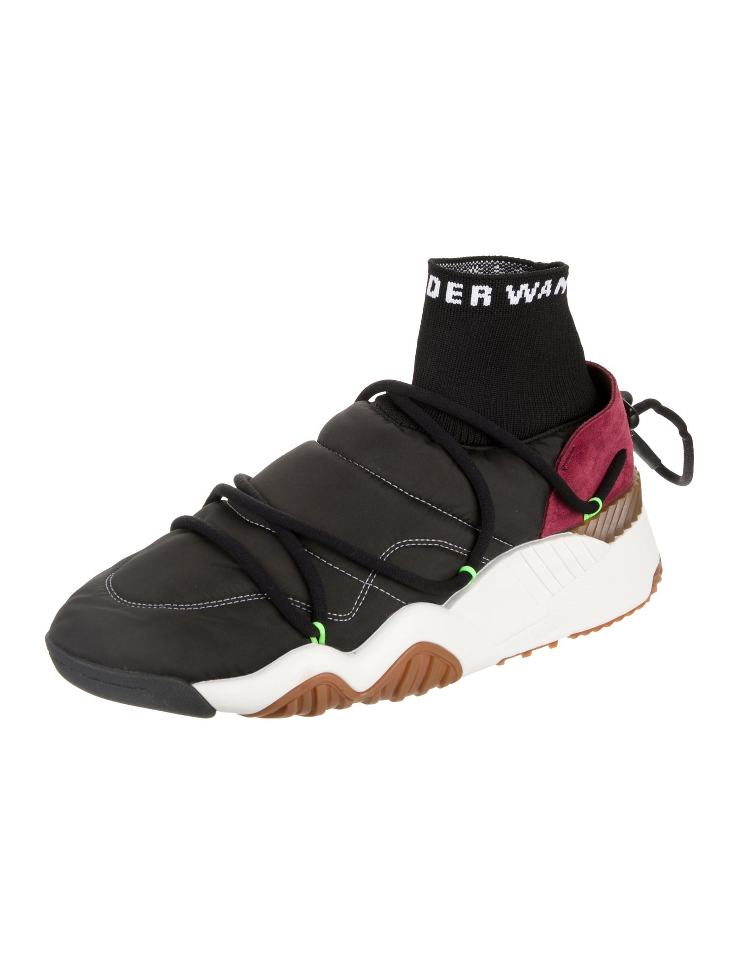 adidas Originals by Alexander Wang Nylon Colorblock Pattern Sock Sneakers