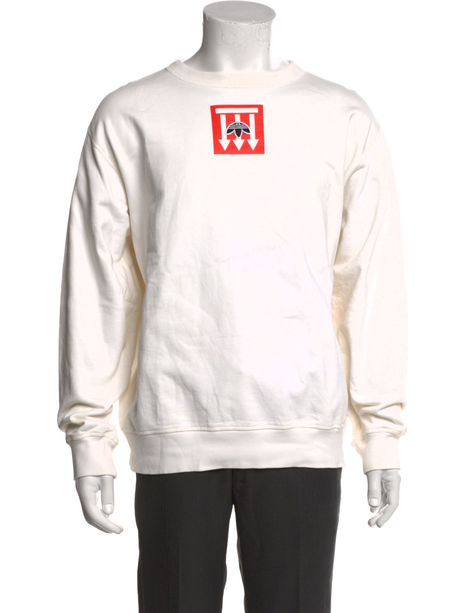 adidas Originals by Alexander Wang Graphic Print Crew Neck Sweatshirt