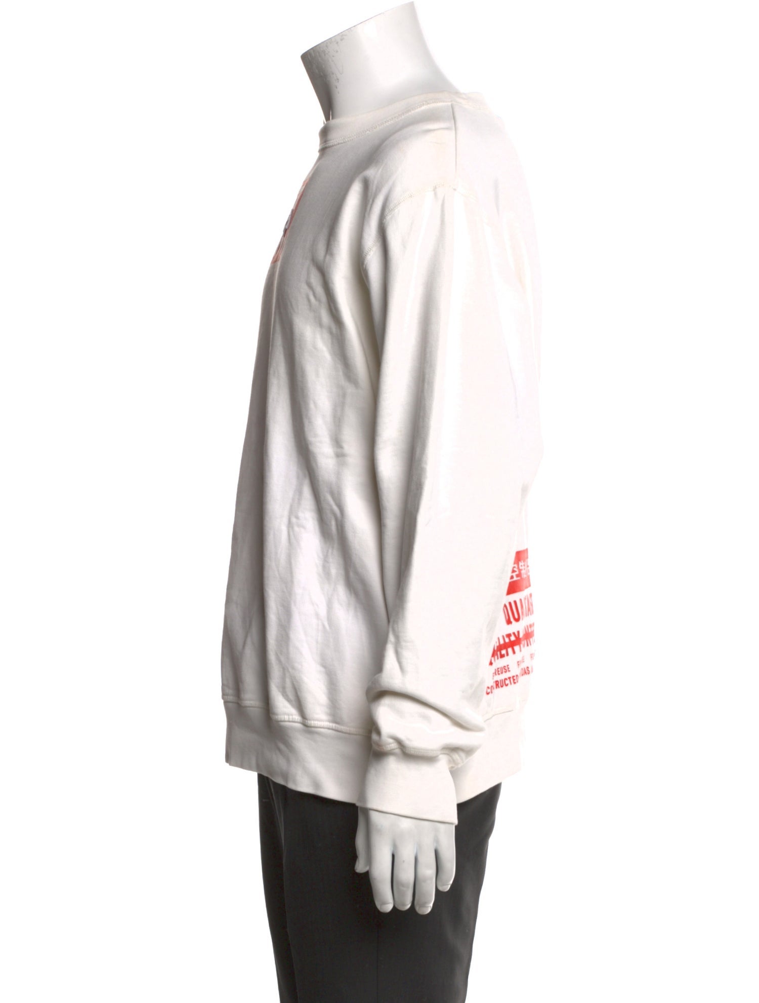 adidas Originals by Alexander Wang Graphic Print Crew Neck Sweatshirt