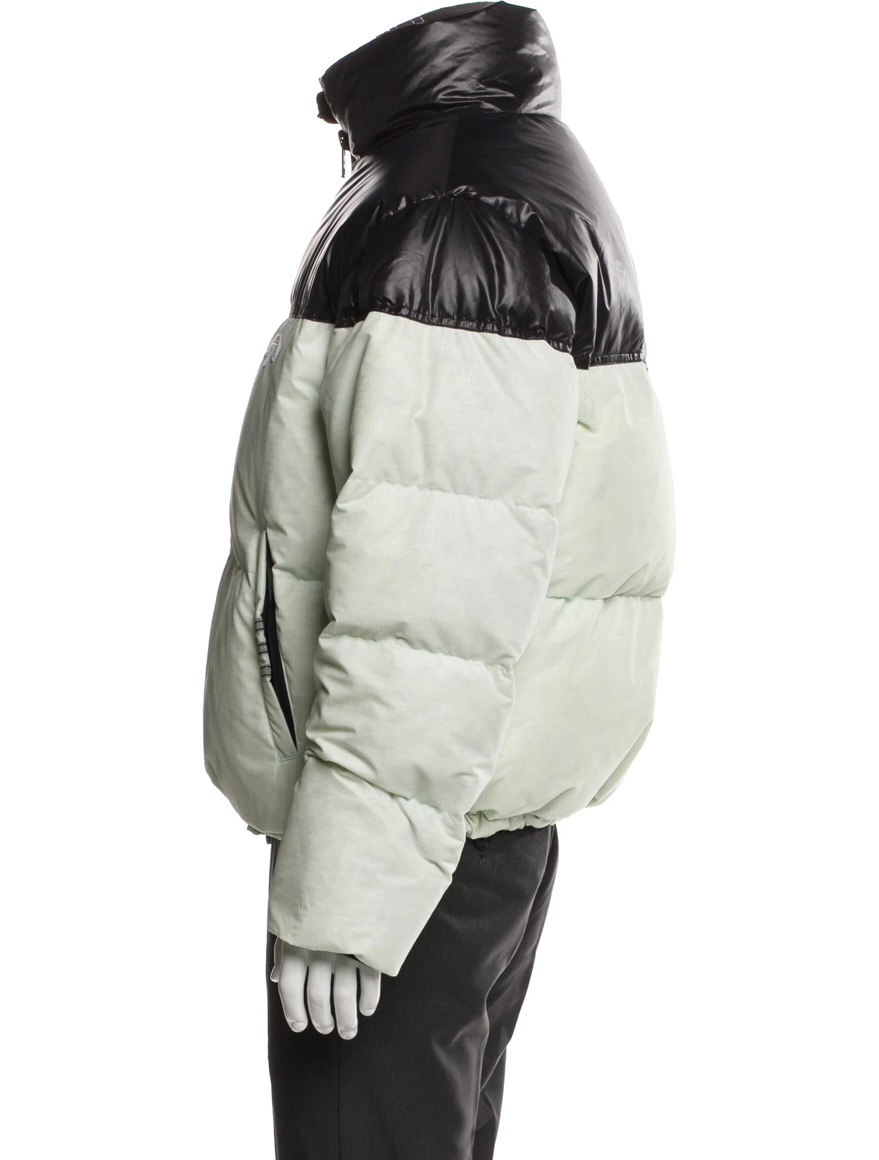 adidas Originals by Alexander Wang Colorblock Pattern Puffer Coat