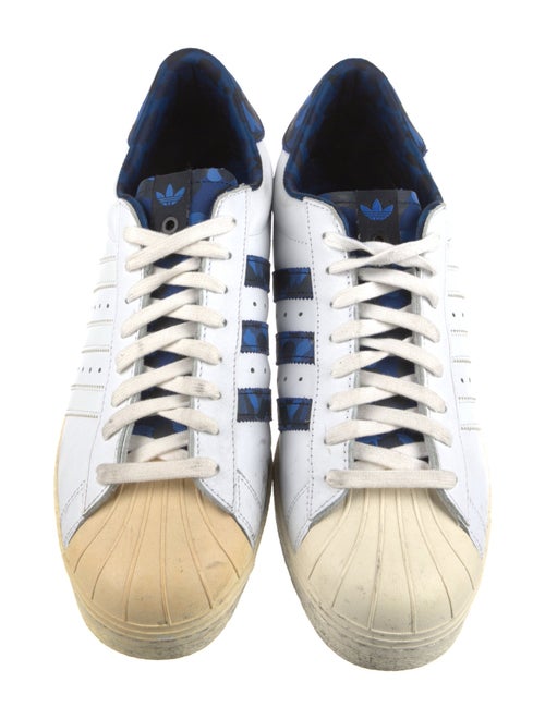 adidas x BAPE x A Bathing Ape x Undefeated Superstars 80v 'White Blue' Sneakers