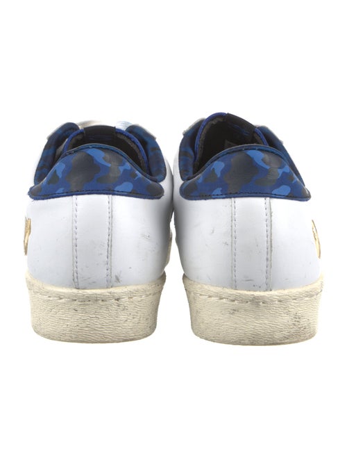 adidas x BAPE x A Bathing Ape x Undefeated Superstars 80v 'White Blue' Sneakers