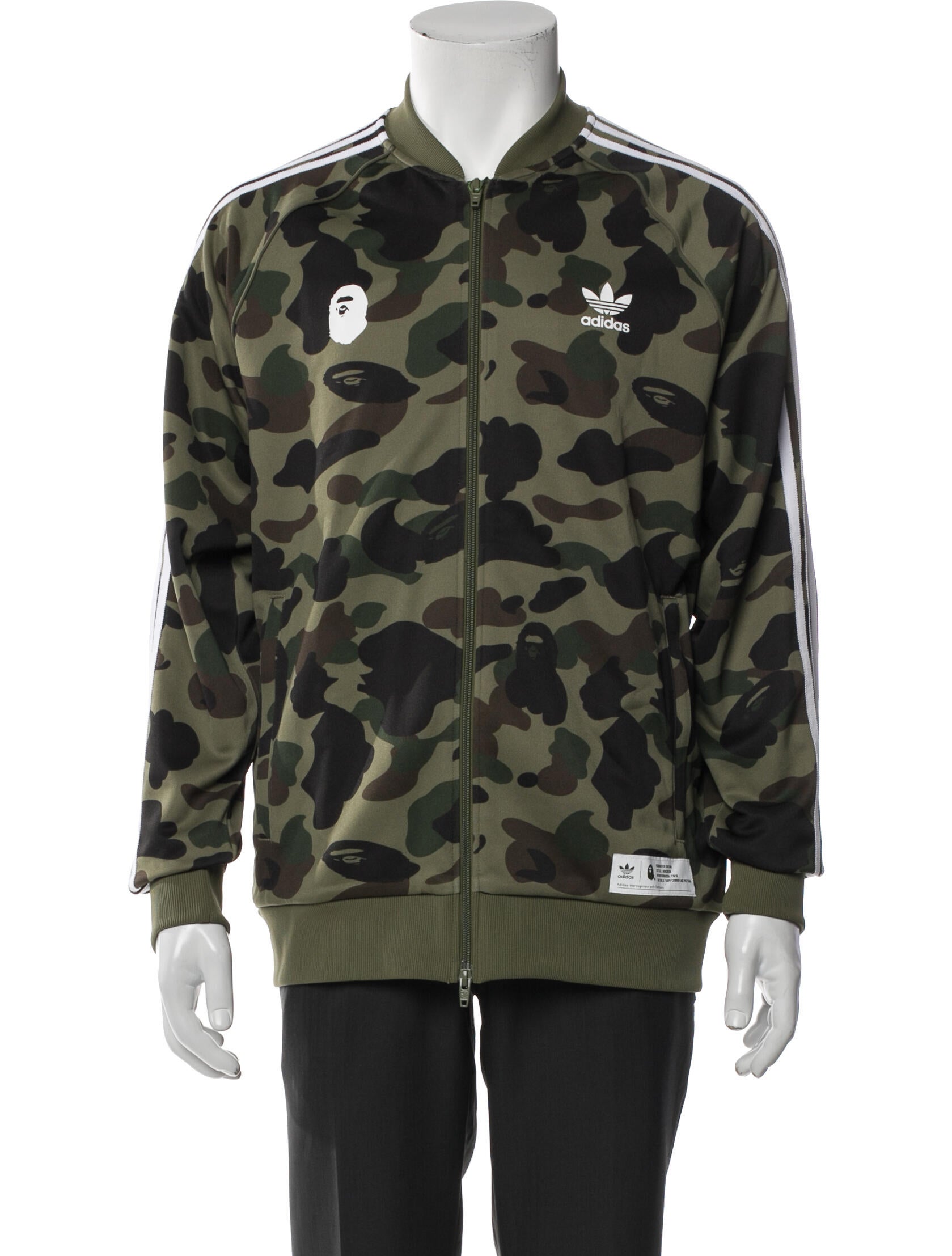 adidas x BAPE Track Camouflage Print Utility Jacket w/ Tags