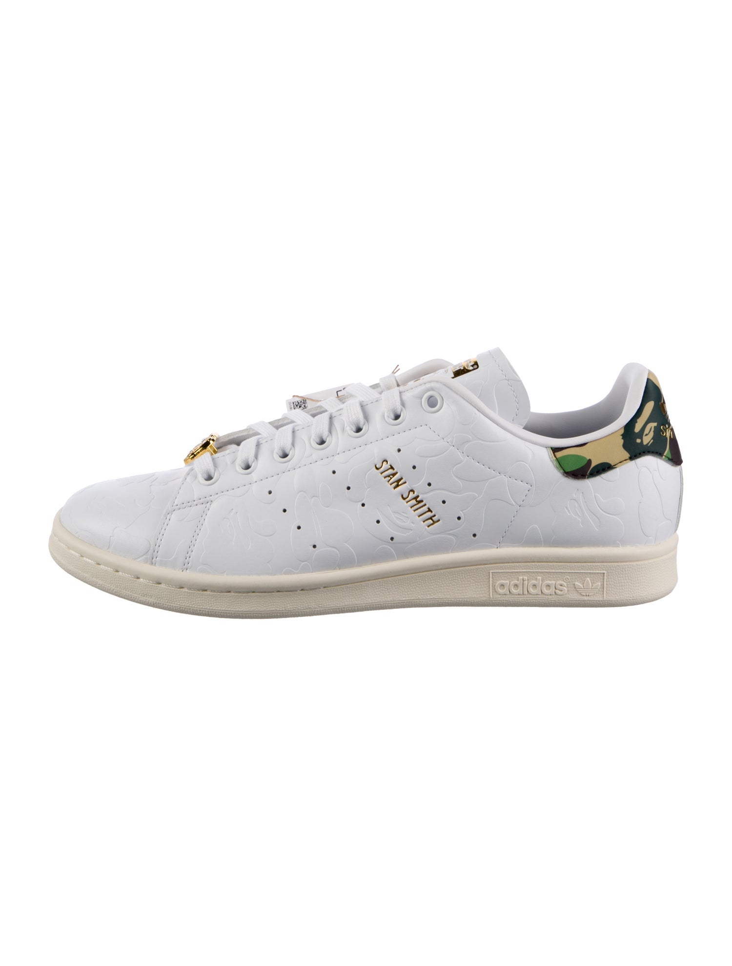 adidas x BAPE Stan Smith 30th Anniversary 'White' Sneakers w/ Tags