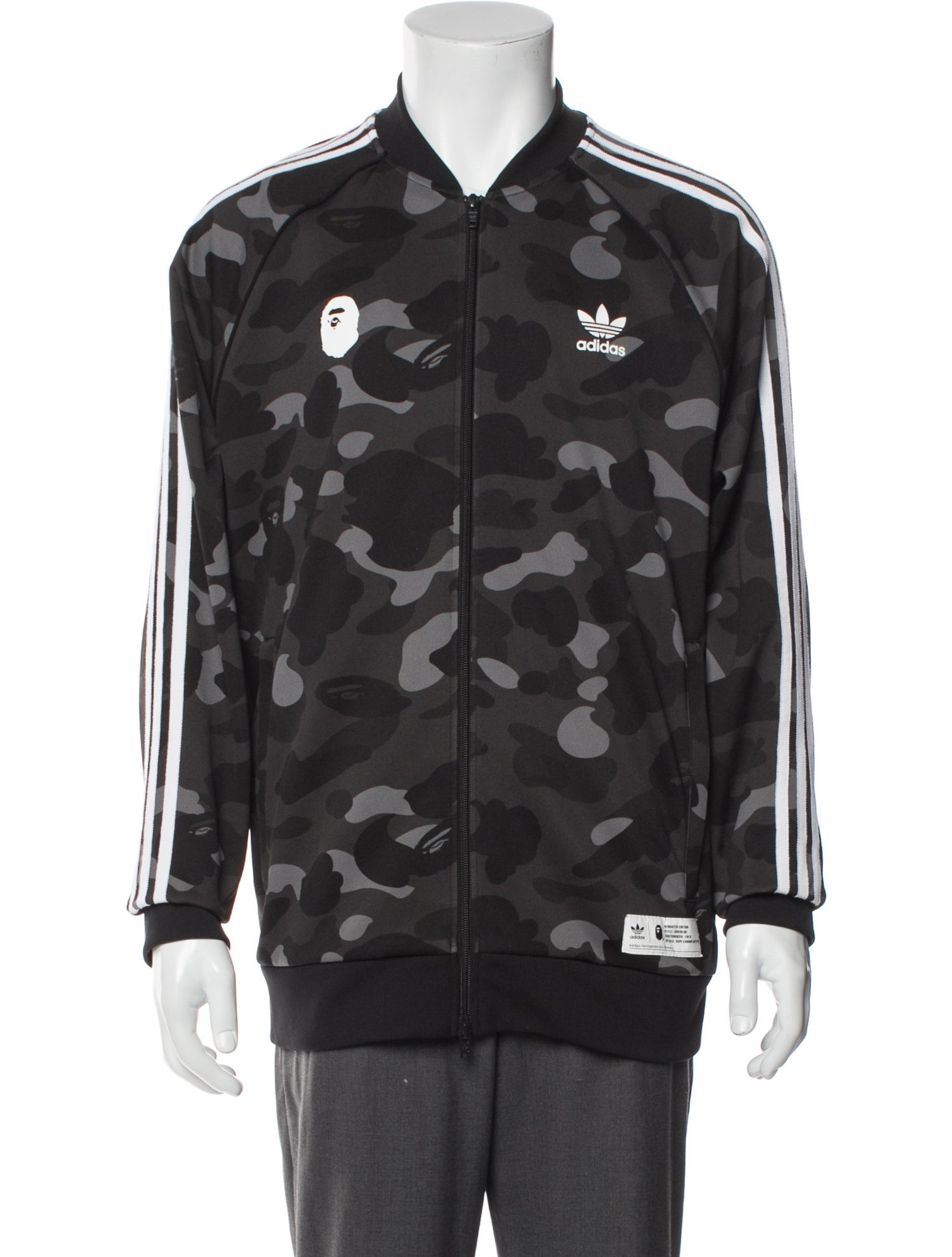 adidas x BAPE Camo Track Striped Utility Jacket