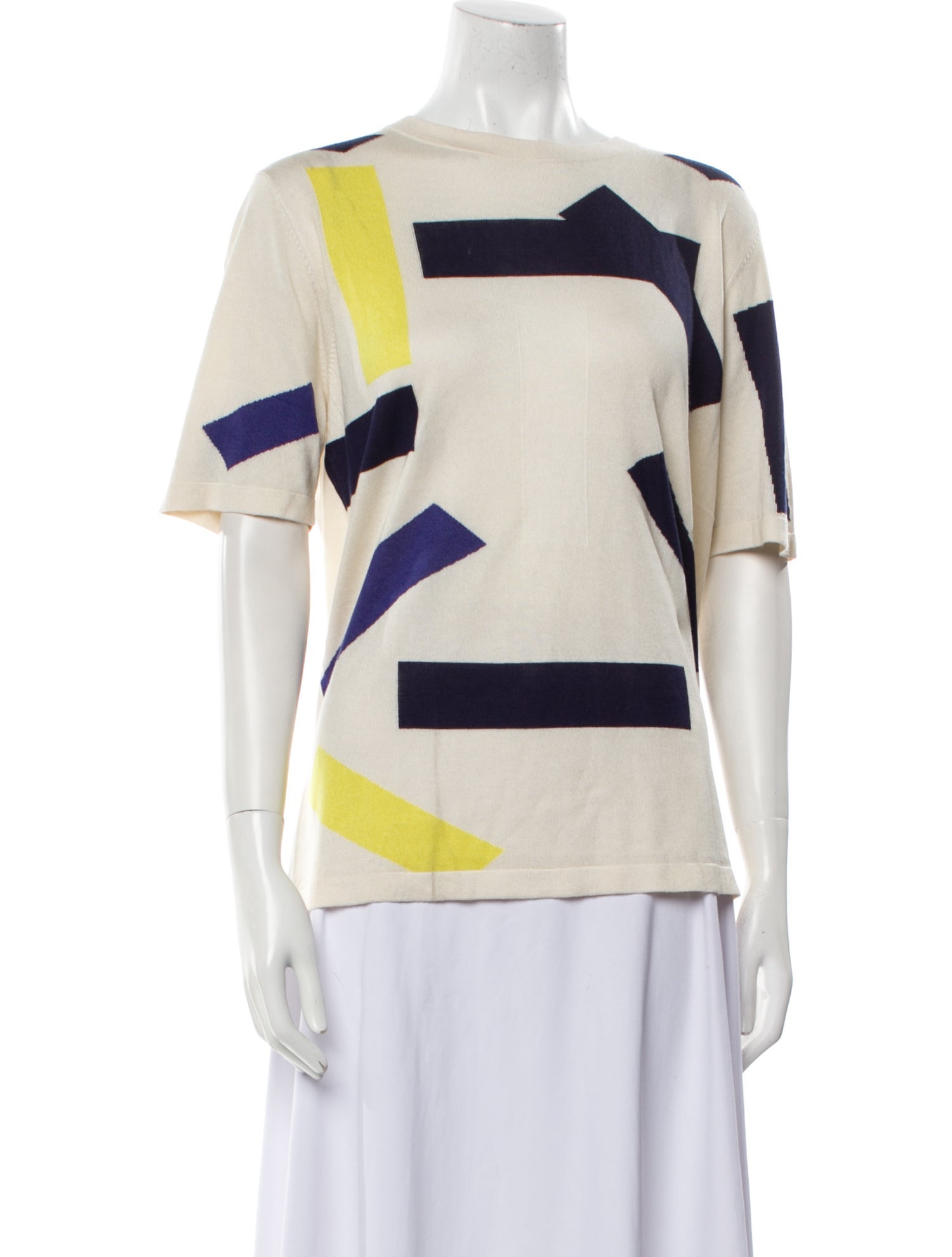 Adrian Cashmere Silk Printed Blouse
