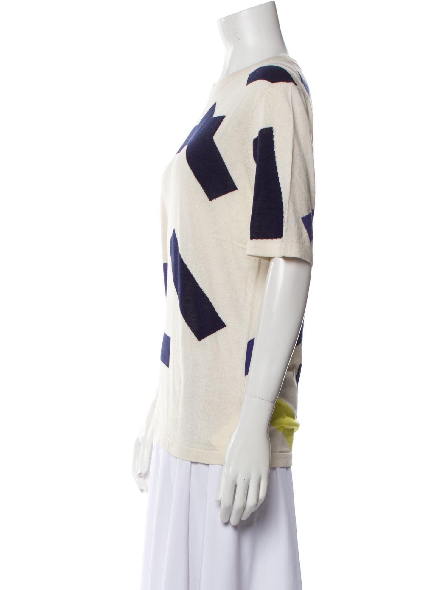 Adrian Cashmere Silk Printed Blouse