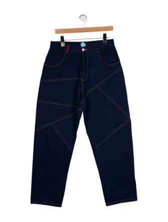 Adrian Cashmere High-Rise Wide Leg Jeans