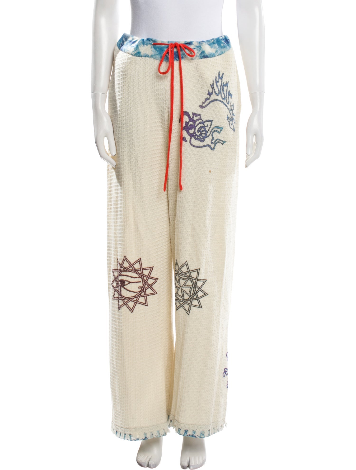 Adrian Cashmere Cashmere Printed Sweatpants