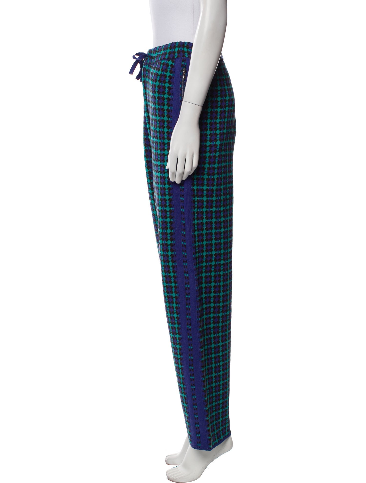 Adrian Cashmere Plaid Print Sweatpants