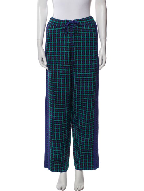 Adrian Cashmere Plaid Print Sweatpants