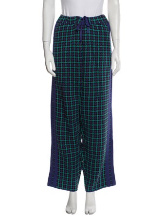 Adrian Cashmere Plaid Print Sweatpants