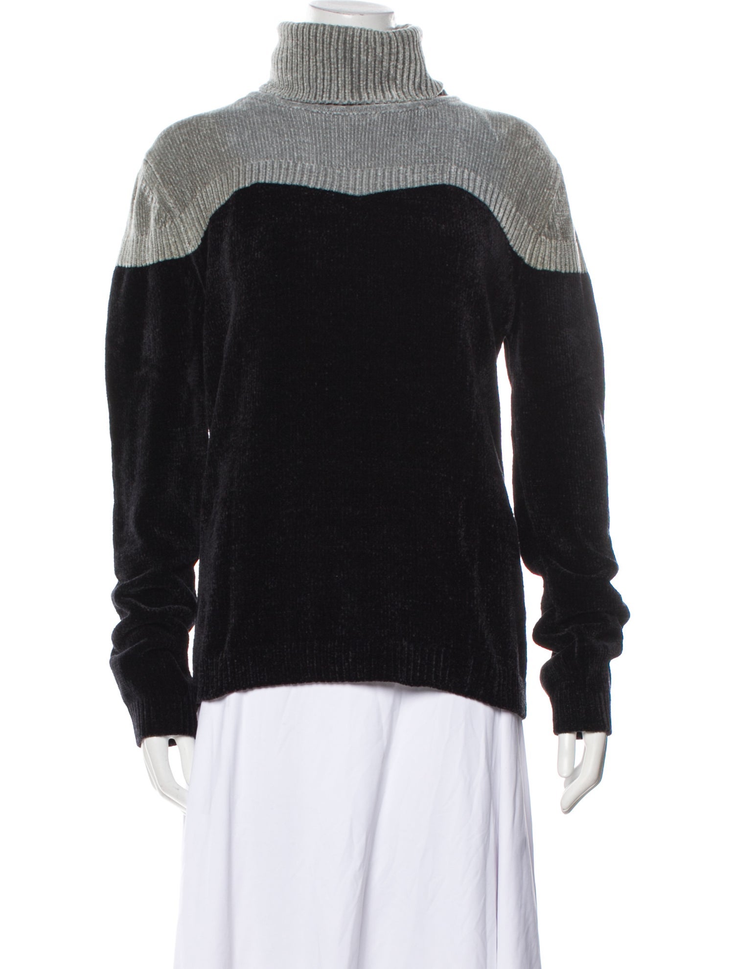 Adrian Cashmere Striped Turtleneck Sweater