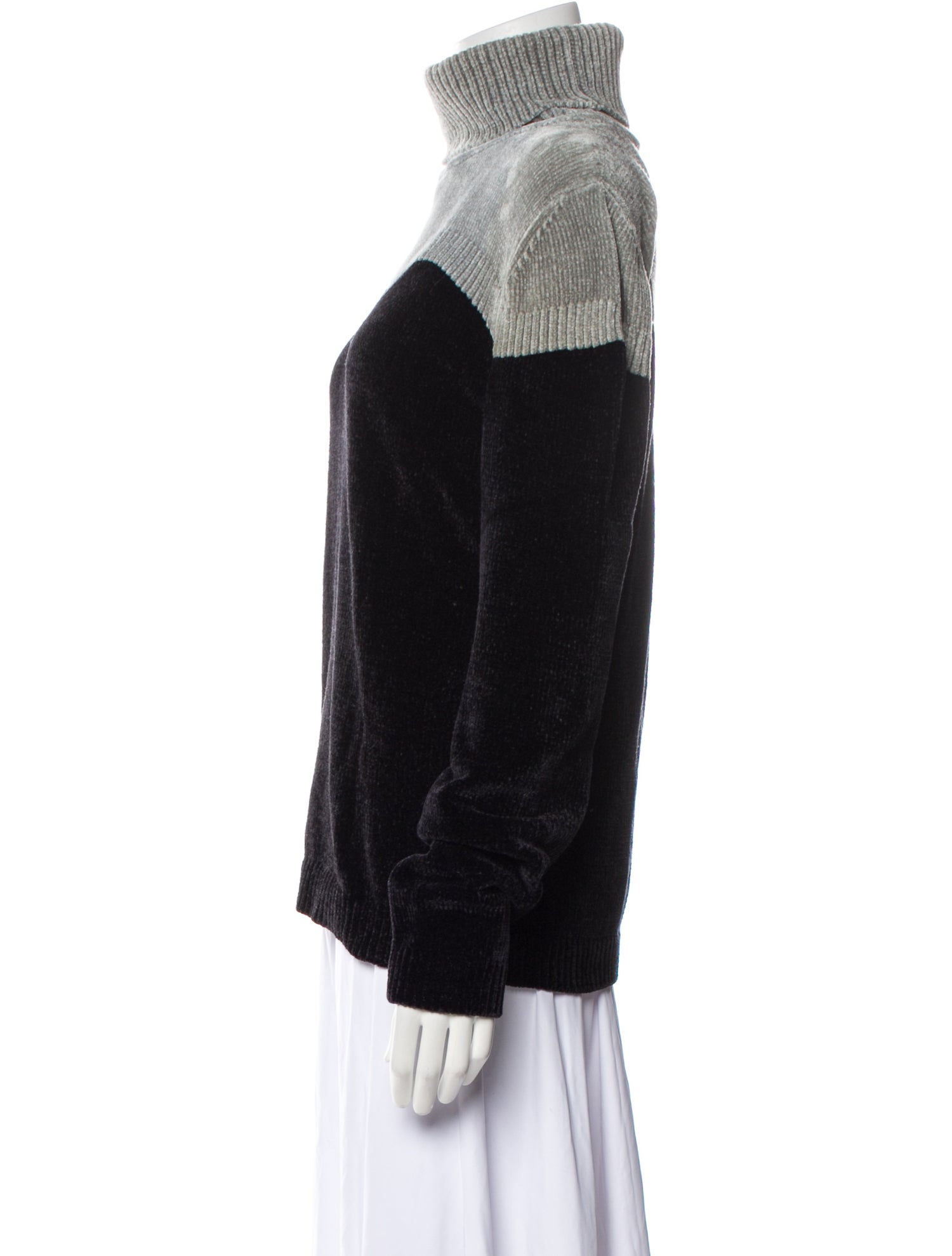 Adrian Cashmere Striped Turtleneck Sweater