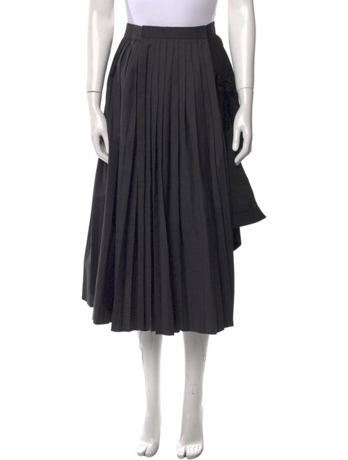 ADER error Pleated Accents Midi Length Skirt