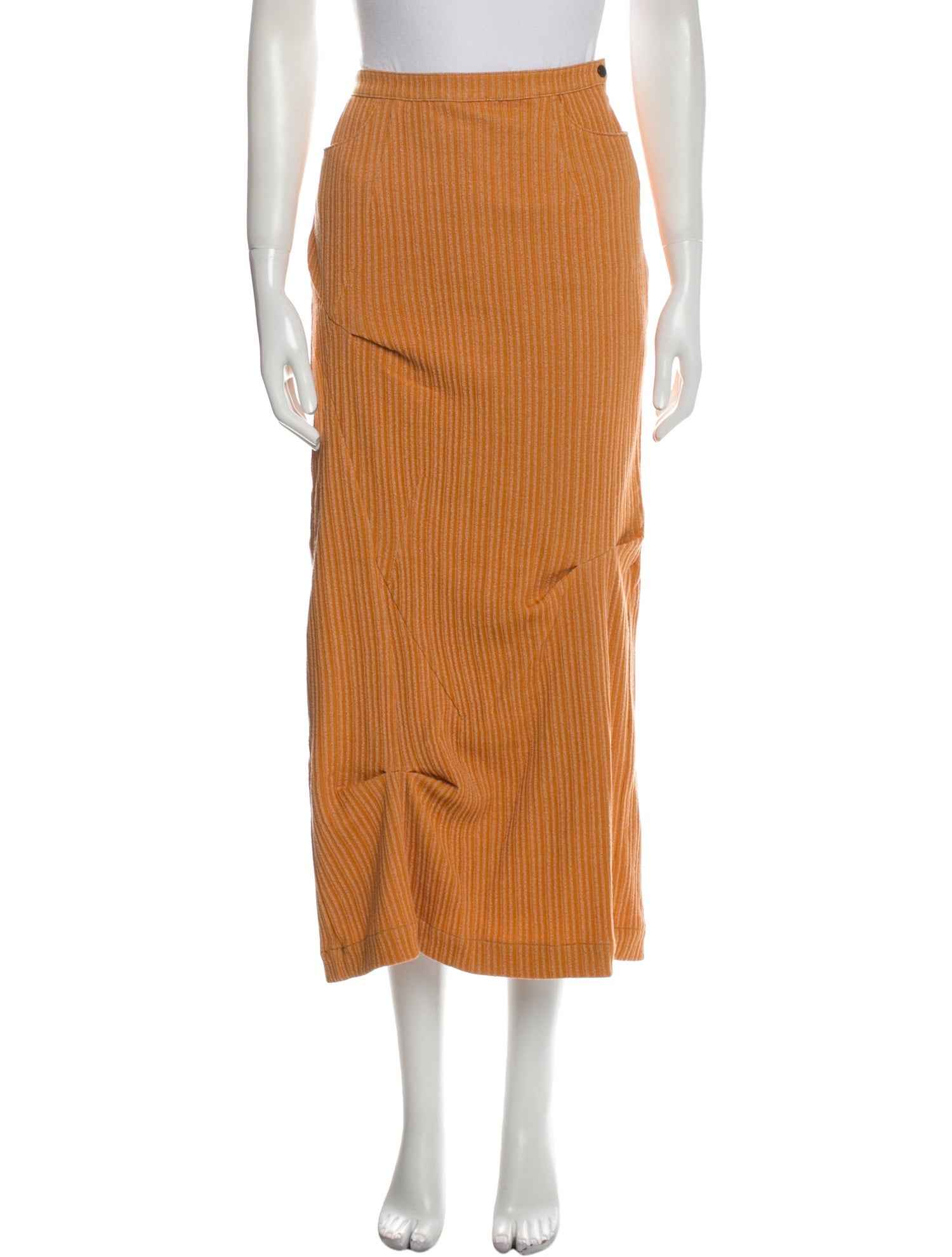 ADER error Pleated Accents Midi Length Skirt