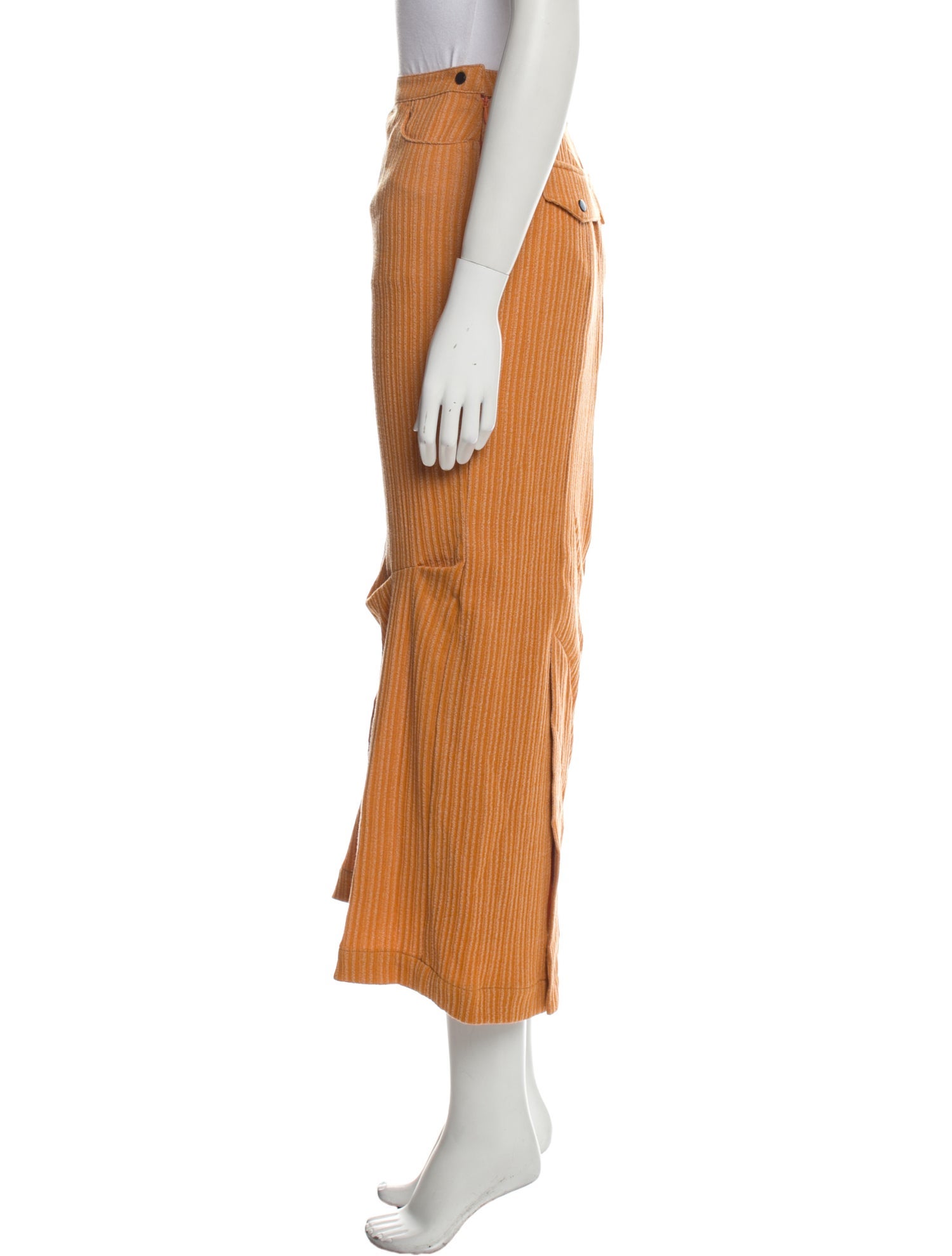 ADER error Pleated Accents Midi Length Skirt