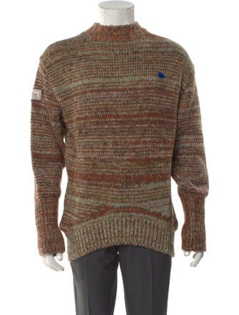 ADER error Striped Turtleneck Pullover