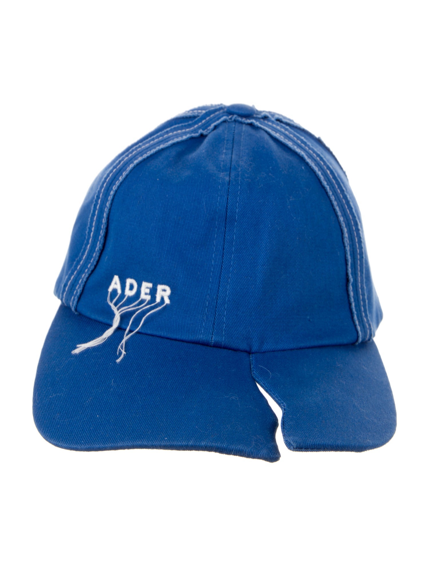 ADER error Distressed Logo Hat - Black Hats, Accessories